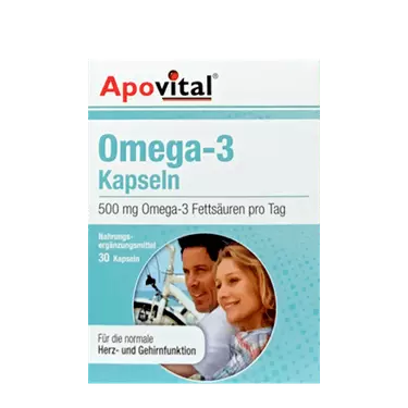 کپسول ژلاتینی نرم امگا 3 500 میلی گرم 30 عددی آپوویتال